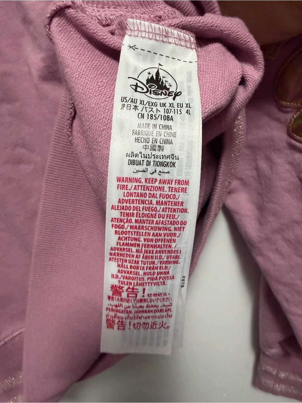 Walt Disney Land 50th Anniversary Holographic Pink Sweatshirt Size XL - Picture 4 of 9